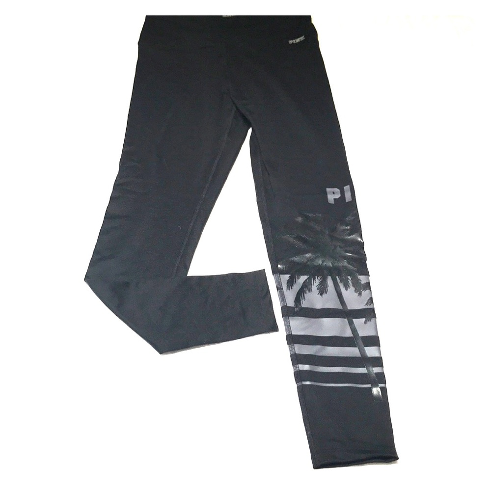 VS PINK Ultimate High Waist Yoga Legging Palm Tree